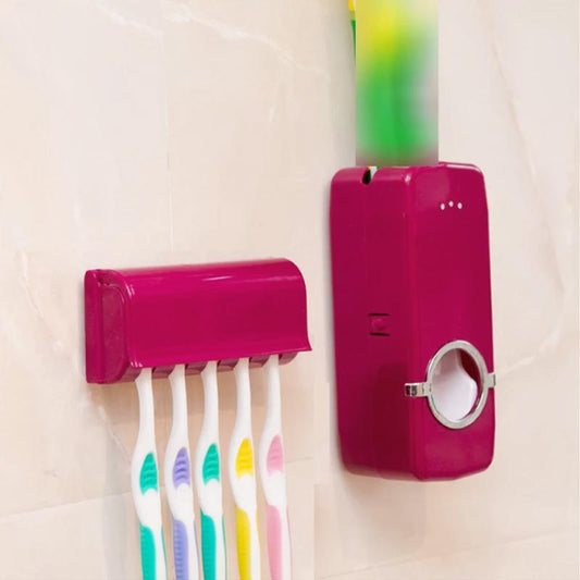 Wall-mounted toothbrush station - hygienic storage