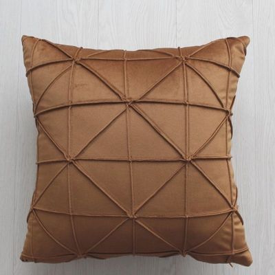 Velor cushions with decorative stitching