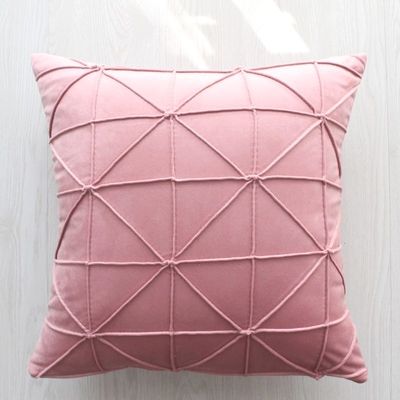 Velor cushions with decorative stitching