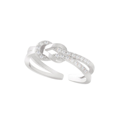 Friendship knot ring - adjustable and timeless accessory