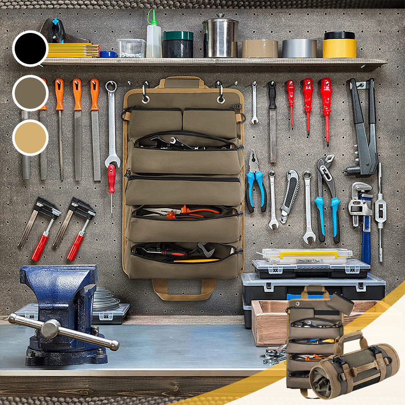 Tool roll in solid oxford - perfect for storage