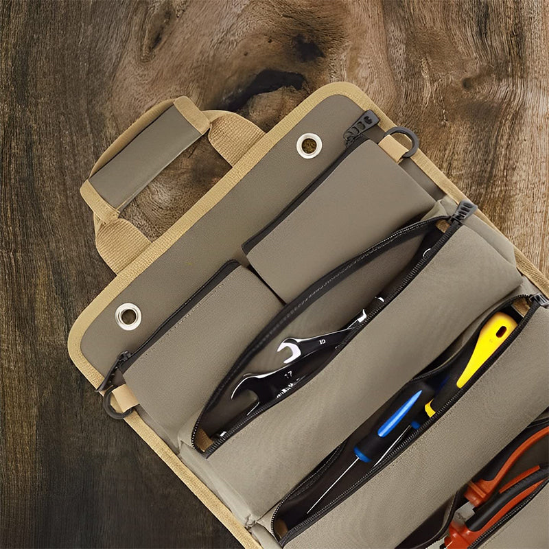 Tool roll in solid oxford - perfect for storage