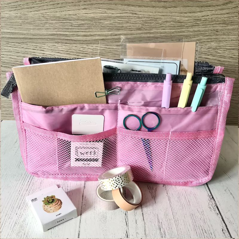 Bag zip organizer for easy everyday organisation