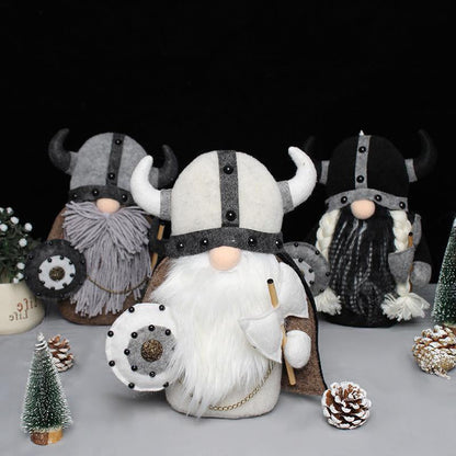 Viking warrior gnome - garden ornaments and decoration