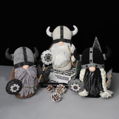 Viking warrior gnome - garden ornaments and decoration