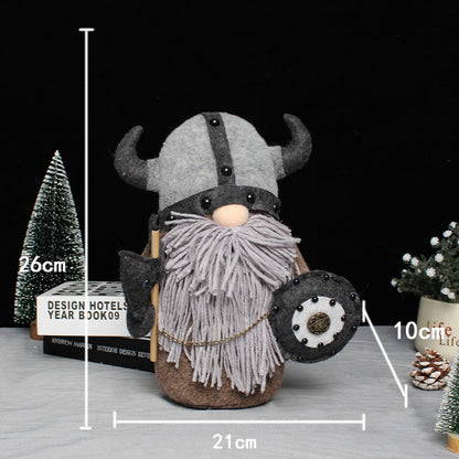 Viking warrior gnome - garden ornaments and decoration