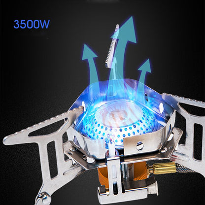 Windproof camping gas stove - light and efficient