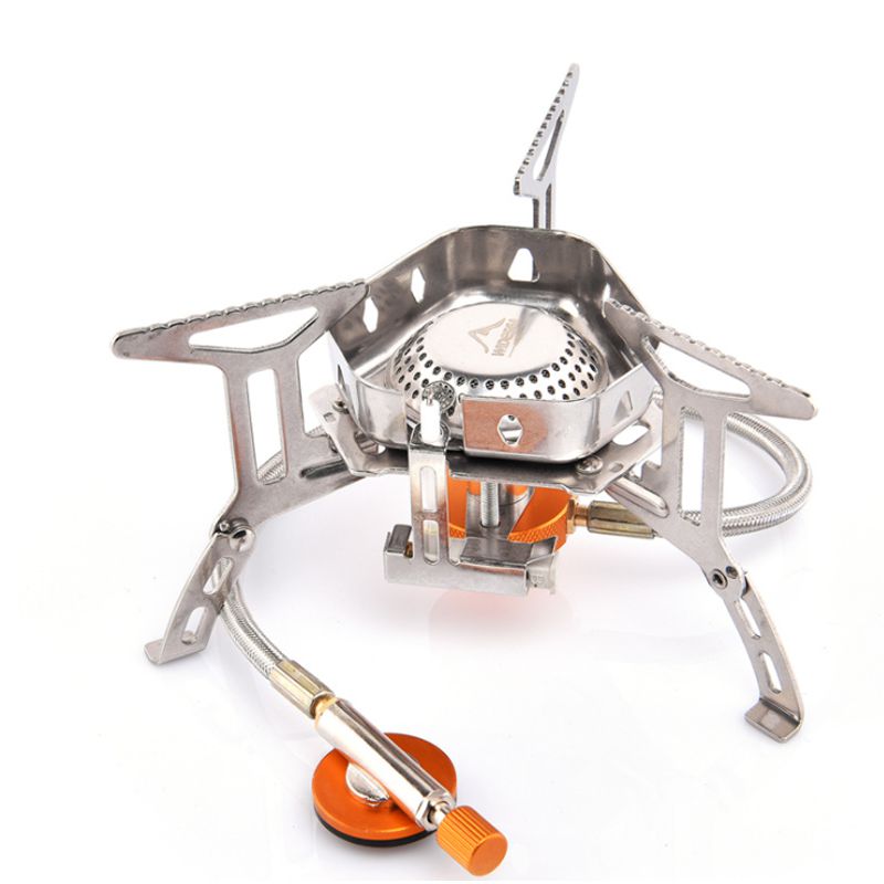 Windproof camping gas stove - light and efficient