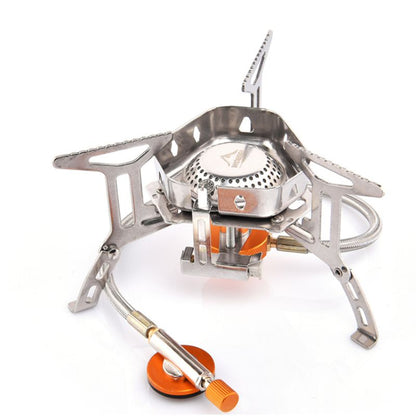 Windproof camping gas stove - light and efficient