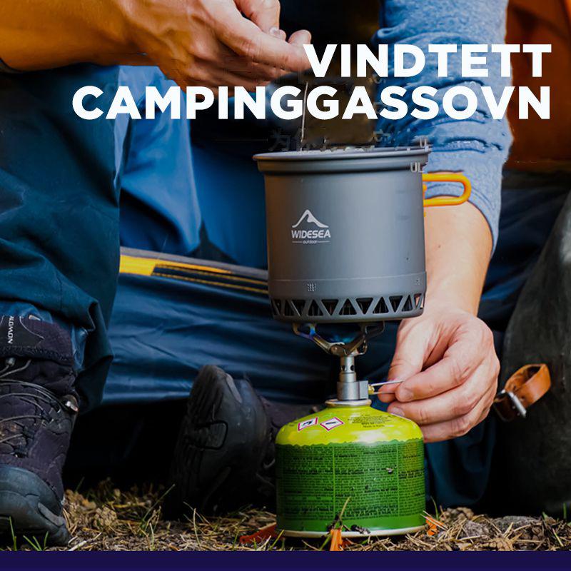 Windproof camping gas stove - light and efficient