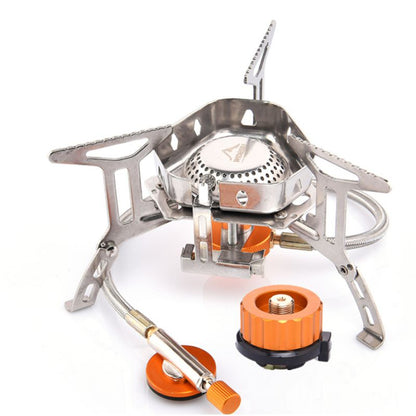 Windproof camping gas stove - light and efficient