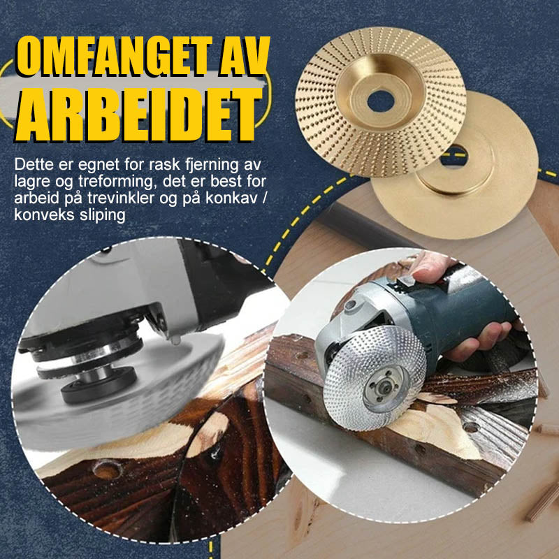 Angle grinder for efficient woodworking - accessories