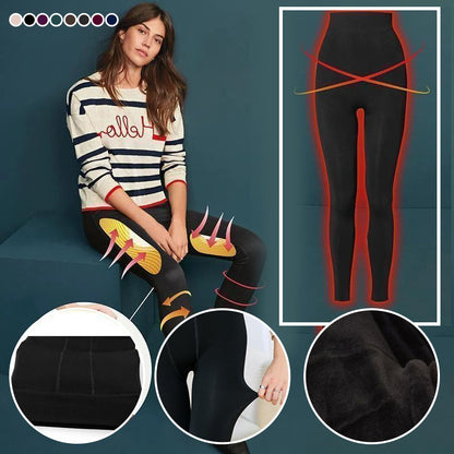 Winter leggings with fleece lining - warm &amp; stylish