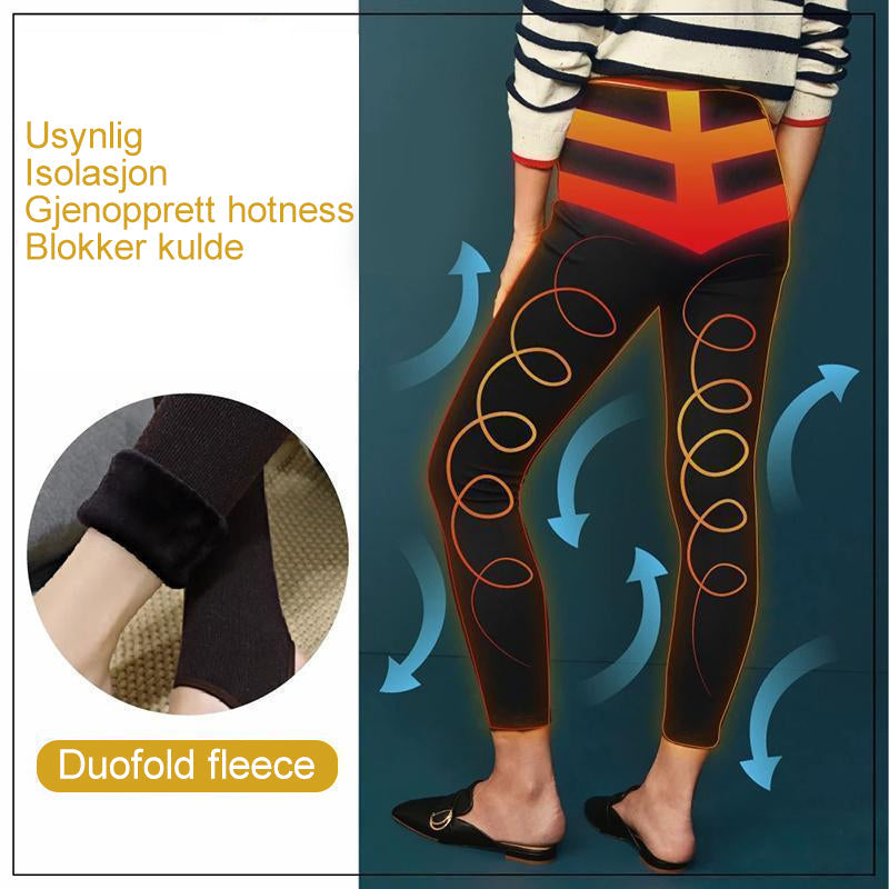 Winter leggings with fleece lining - warm &amp; stylish