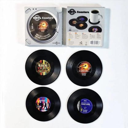 Vinyl record coasters - protection with style