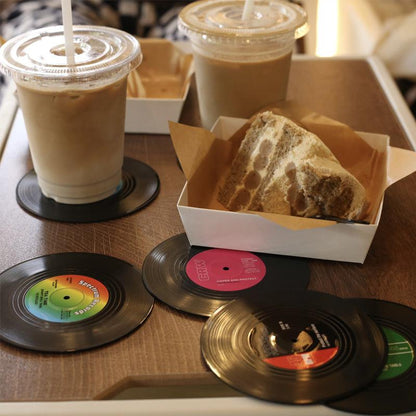 Vinyl record coasters - protection with style