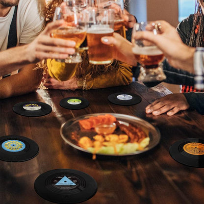 Vinyl record coasters - protection with style