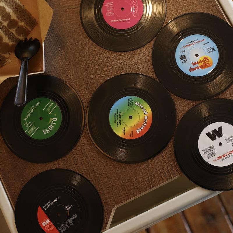 Vinyl record coasters - protection with style