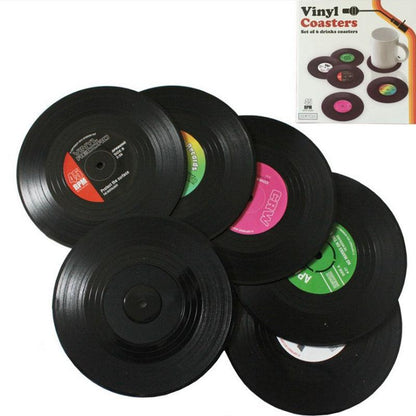 Vinyl record coasters - protection with style