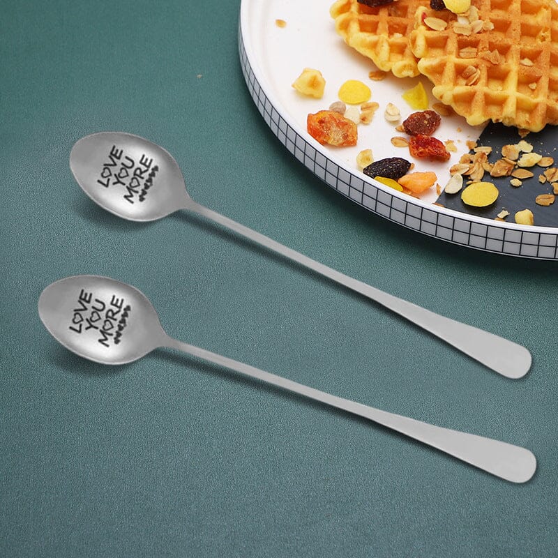 'love you more' engraved spoon - unique love gift