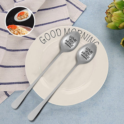 'love you more' engraved spoon - unique love gift